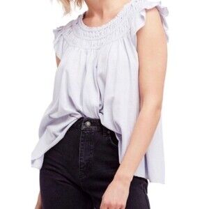 Free People Ruffled Top NWT XS
